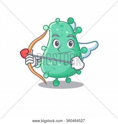 Agrobacterium Tumefaciens In Cupid Cartoon Character With Arrow And Wings