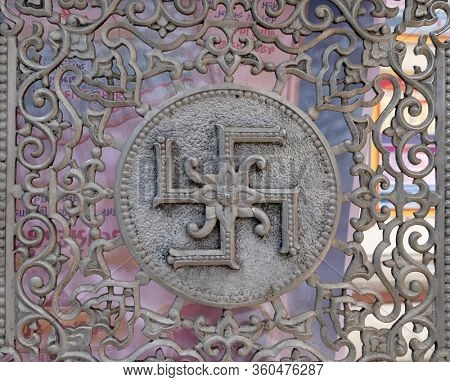 MUMBAI, INDIA - FEBRUARY 13, 2020: Babu Amichand Panalal Adishwarji Jain temple, Mumbai