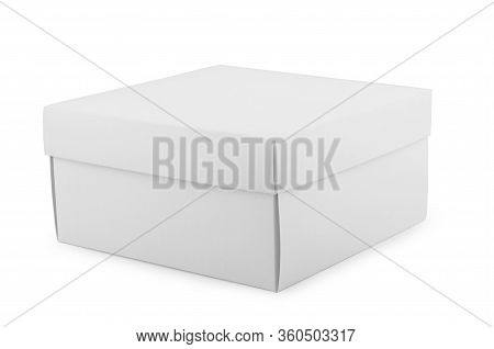 Open Gift Box Isolated On White Background