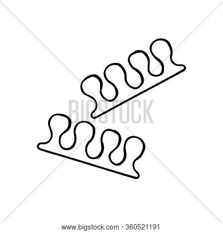 Manicure And Pedicure Toe Separators. Hand-drawn Vector Illustration Isolated On White Background.
M