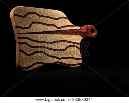 Beautiful Cutting Board For Slicing Food And Beauty Of The Kitchen Interior