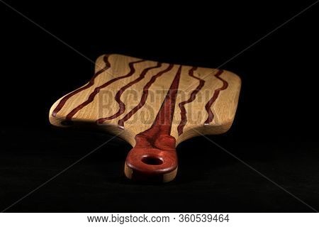 Beautiful Cutting Board For Slicing Food And Beauty Of The Kitchen Interior