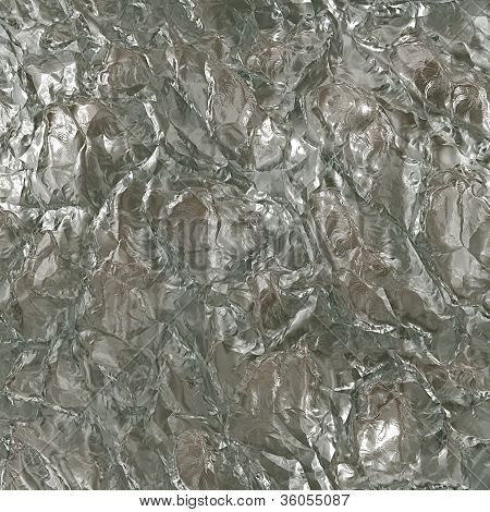 Silver foil seamless abstract background 	Silver foil seamless abstract background