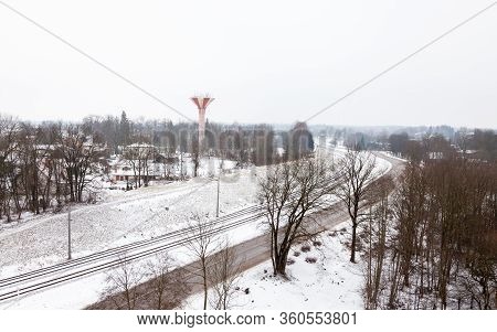 Sigulda, Latvia - January 31:  A Winter View Across The Sigulda Landscape.  Sigulda Is A Town In Lat