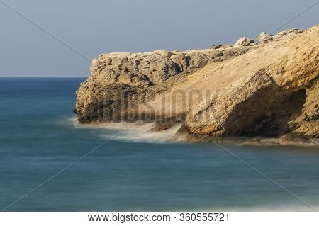 Panoramic View Of A Sea And Islands From The Top Of The Mountain, On The Island Of Crete, Greece.