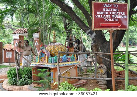 Shilparamam arts and crafts village in Hyderabad, India