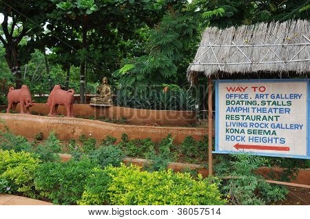 Shilparamam arts and crafts village in Hyderabad, India