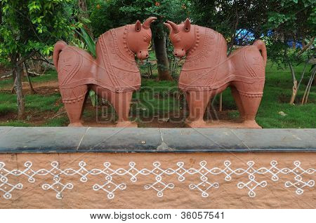 Shilparamam arts and crafts village in Hyderabad, India