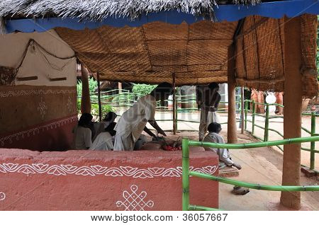 Shilparamam arts and crafts village in Hyderabad, India