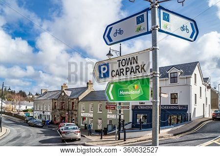 Ardara, County Donegal , Ireland - March 13 2020 : Ardara Town Is Still Busy During The Corona Outbr