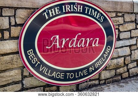 Ardara, County Donegal , Ireland - March 13 2020 : The Irish Times Writes That Ardara Is The Best To