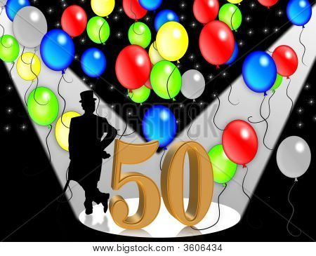 50Th birthday parti balonları