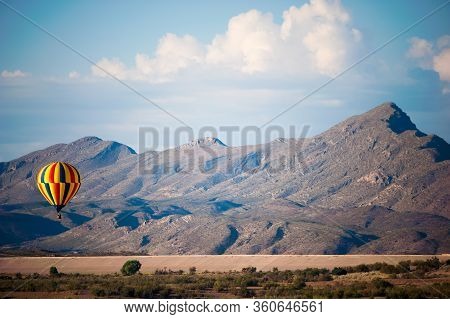 Hot Air Balloon Over Elephant Butte Lake