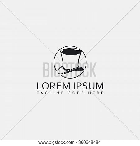 Simple Stylish Uncle Sam's Stovepipe Hat Logo Design Vector Isolated On White Background