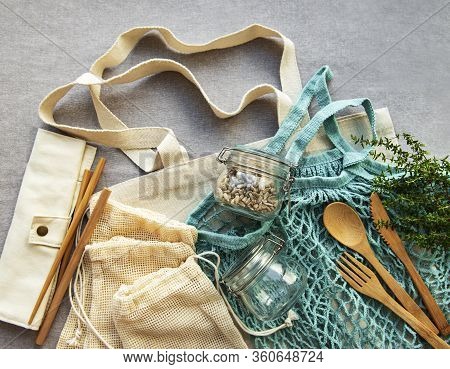 Mesh Bag, Cotton Bags And Glass Jars
