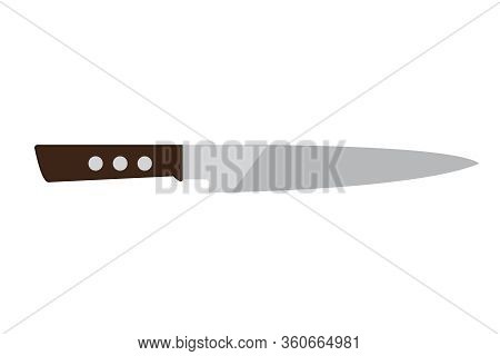 Kitchen Knife Vector Illustration.cooking Knife Flat Design For Mobile,web,ui,game. All Visual Compo