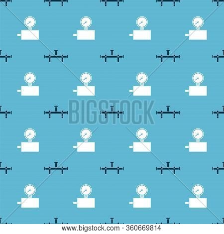 Set Manifold And Gauge Scale On Seamless Pattern. Vector