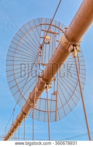 Brooklyn Bridge Pilon Suspension Detail In New York