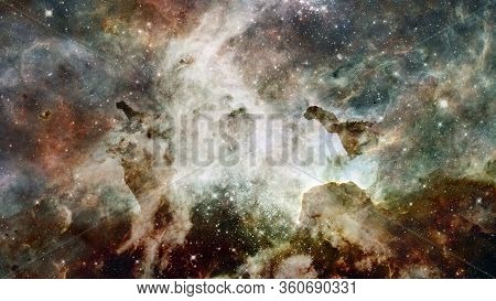 The Eagle Nebula In Deep. Elements Of This Image Furnished By Nasa