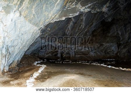 The Veterans Cave, Dug In The Left Bank Of The Danube, At Cazanele Mari, In The Ciucaru Mare Mountai