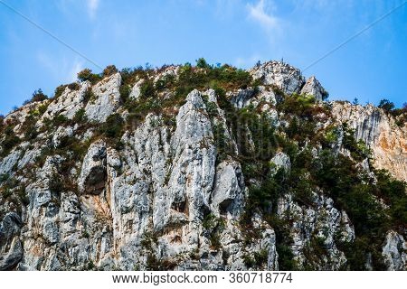 Landscape With The Mountains And Sky, Cazanele Dunarii, Romania.