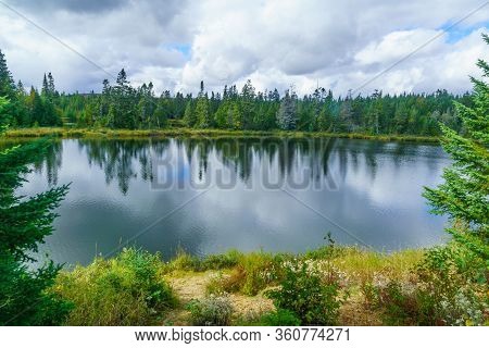 View Of Lac-des-dix-milles Lake, In Mont Tremblant National Park, Quebec, Canada