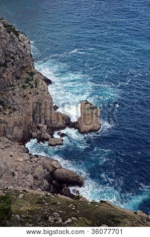 penhasco rochoso - Maiorca-