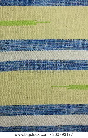 Fabric Texture. Background From Multi-colored Fabric. Thread Of All Colors. Template For Design. A B