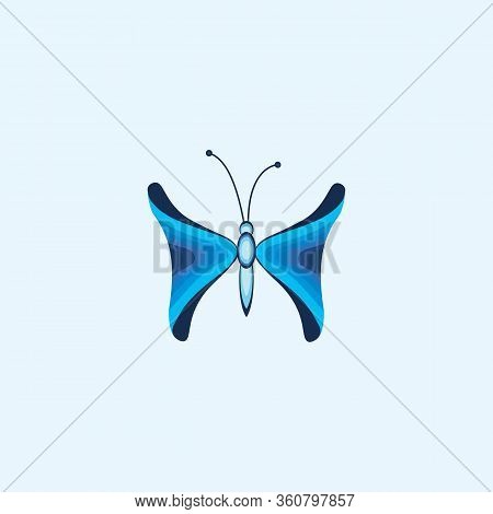 Butterfly Icon Logo Design. Vector Illustration. Butterfly Icon Logo.
