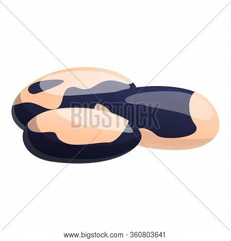 Colored Beans Icon. Cartoon Of Colored Beans Vector Icon For Web Design Isolated On White Background