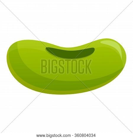 Mung Bean Icon. Cartoon Of Mung Bean Vector Icon For Web Design Isolated On White Background