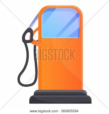 Gasoline Column Icon. Cartoon Of Gasoline Column Vector Icon For Web Design Isolated On White Backgr