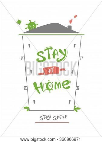 Poster For Motivation. Vector Lettering Illustration For Prints And Banners, Social Media. Work At H