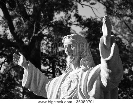 Jesus Christ Anhebung HÃ¤nde in Segen