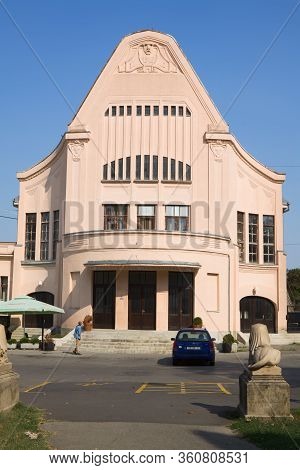 Osijek, Croatia - September 1, 2012: The Urania Cinema In Osijek City In Croatia. The Cinema Was Bui