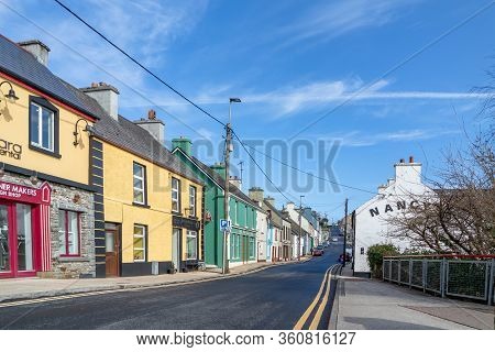 Ardara, County Donegal , Ireland - March 13 2020 : Ardara Town Is Still Busy During The Corona Outbr