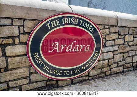 Ardara, County Donegal , Ireland - March 13 2020 : The Irish Times Writes That Ardara Is The Best To