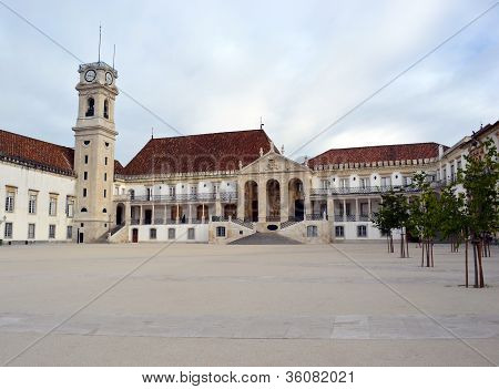 Facade Of The Main Building Of The Coimbra University