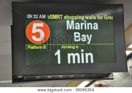 The Mass Rapid Transit (MRT) station in Singapore