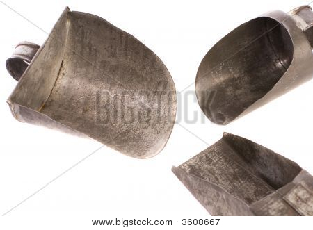 Bolas de antiguos de cacharros de cocina
