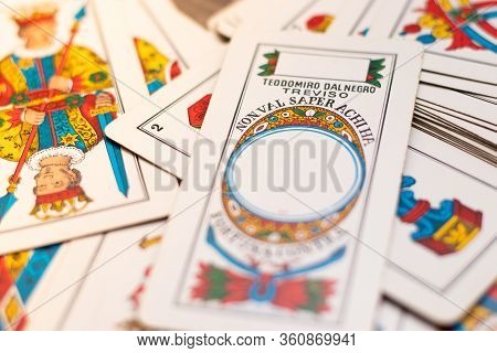 Split,croatia April 2020
Triestine Cards, Old European Game Originating From Northern Italy Laying O