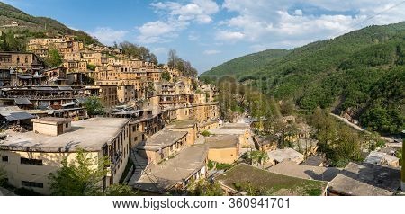 Masuleh, Iran - May 2019: Houses In Traditional Village Of Masuleh In Gilan Province