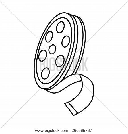Vector Illustration Of Reel And Movie Icon. Web Element Of Reel And Film Stock Vector Illustration.