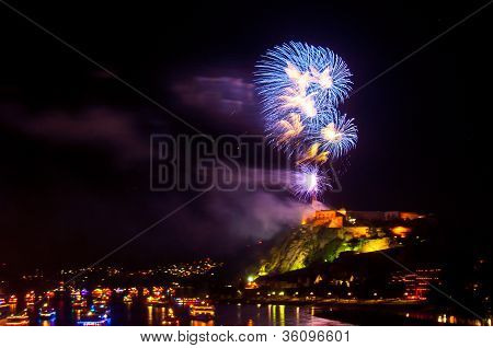 Flammen Rhein