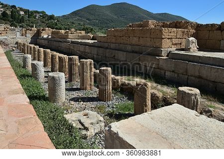 Ancient Messini Old Ruins, Messenia, Peloponnese, Greece