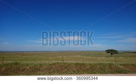 Landscape Of National Park Zona De Interes Regional Llanos De Caceres Y Sierra De Fuentes In Extrema