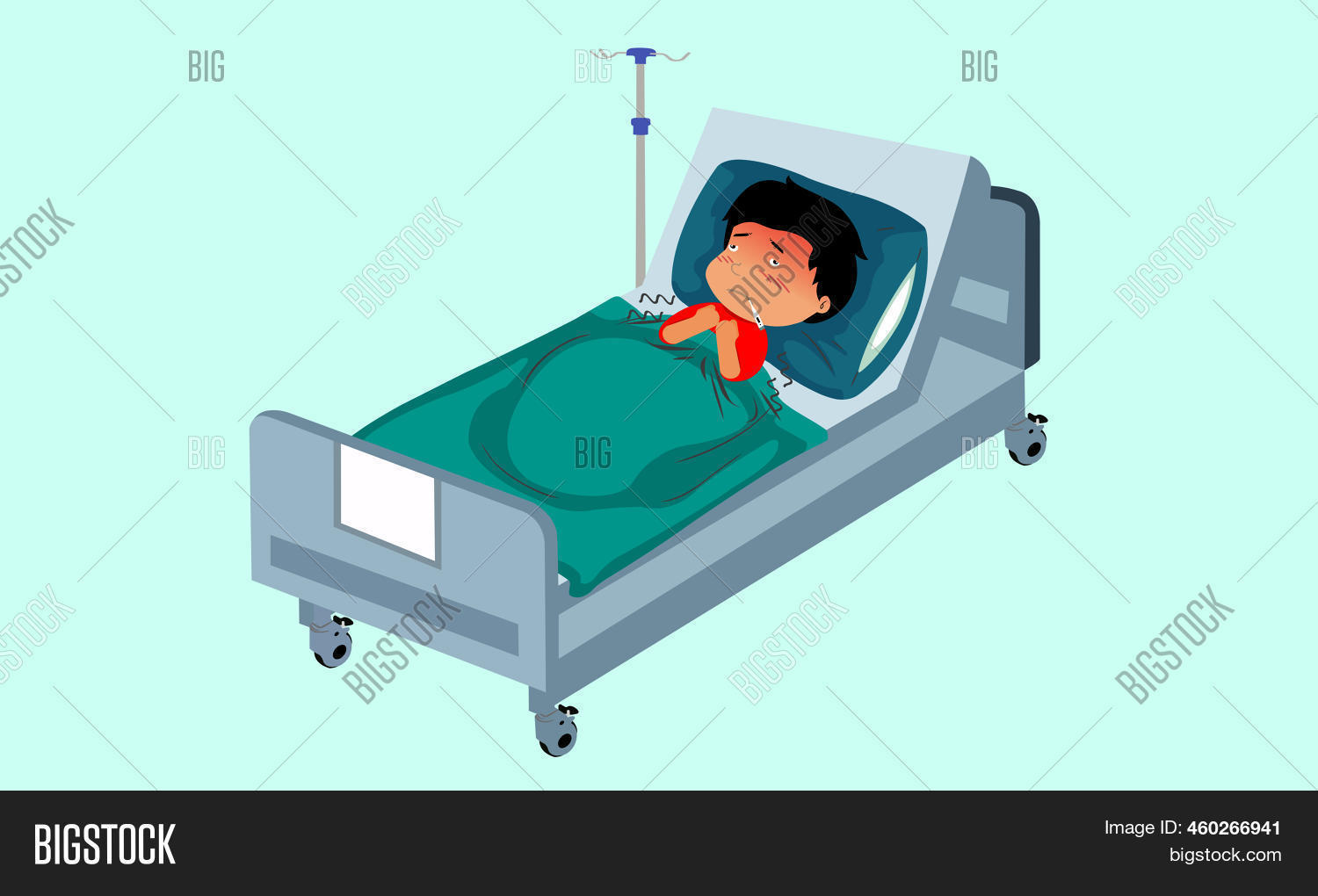 Boy Being Sick Vector & Photo (Free Trial) | Bigstock