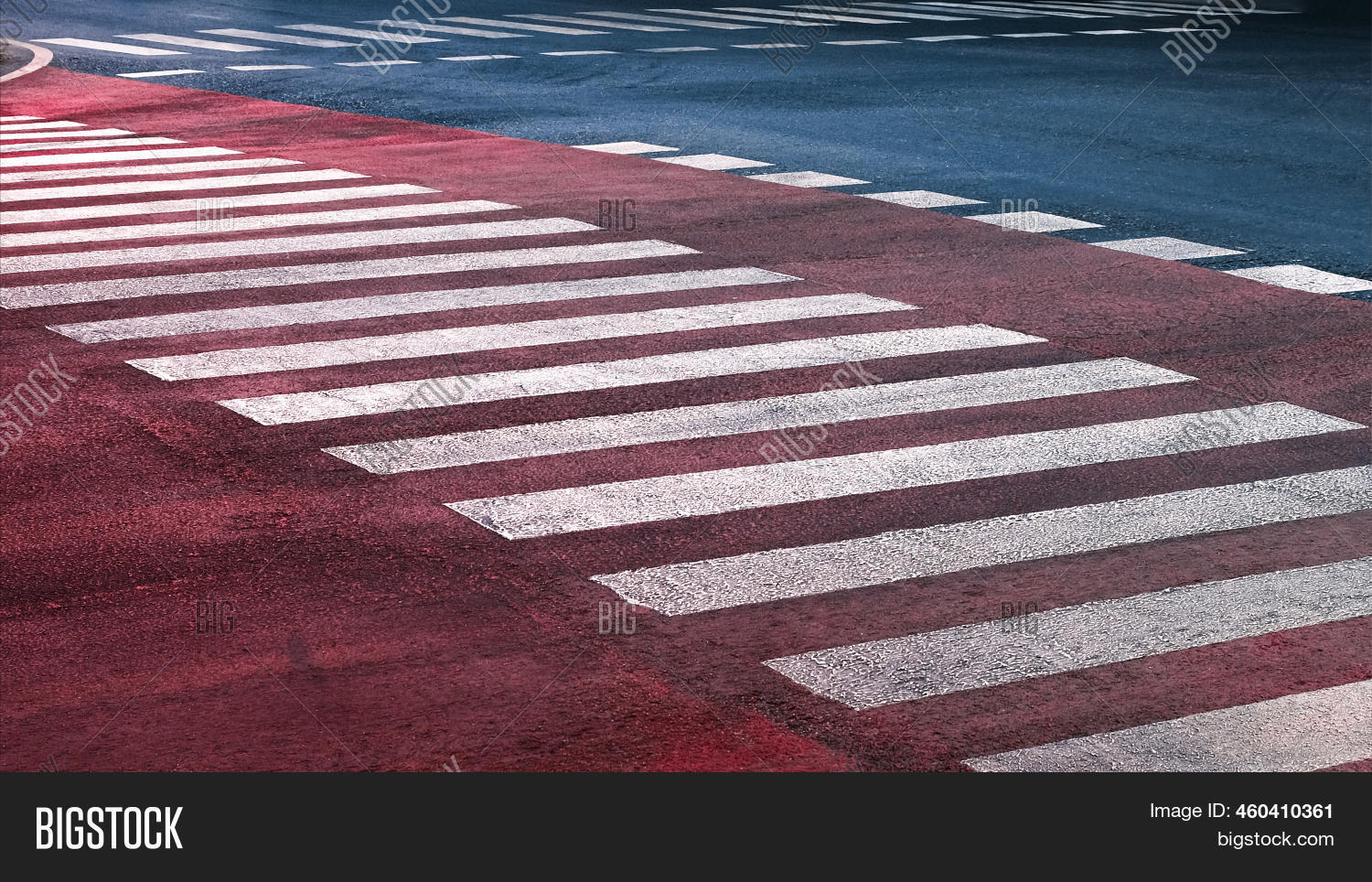 Crosswalk On Road Image & Photo (Free Trial) | Bigstock