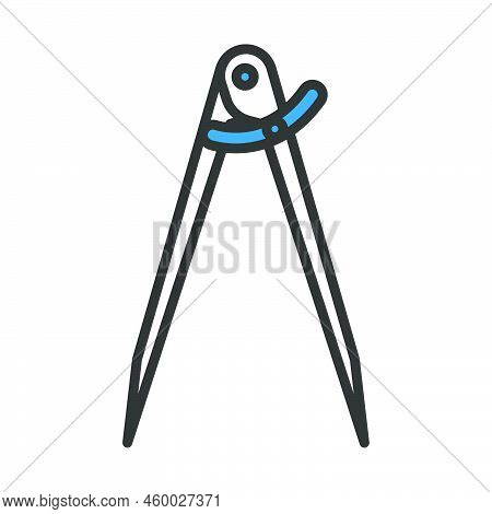 Compasses Icon. Bold Outline Design With Editable Stroke Width. Vector Illustration.