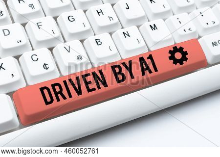 Writing Displaying Text Driven By A1. Internet Concept Move Or Controlled By A Top Quality Driver In
